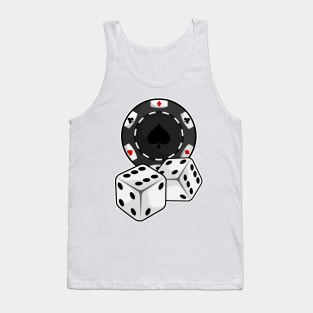 Chip & Dice for Poker Tank Top